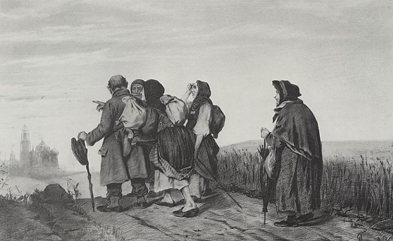 Паломники. На богомолье. 1867 Рис. 31, 6х47, 3 ГРМ картина