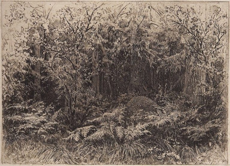 Муравейник. 1885 17х24 картина