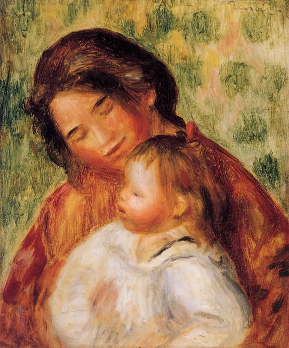 Женщина и ребенок картина