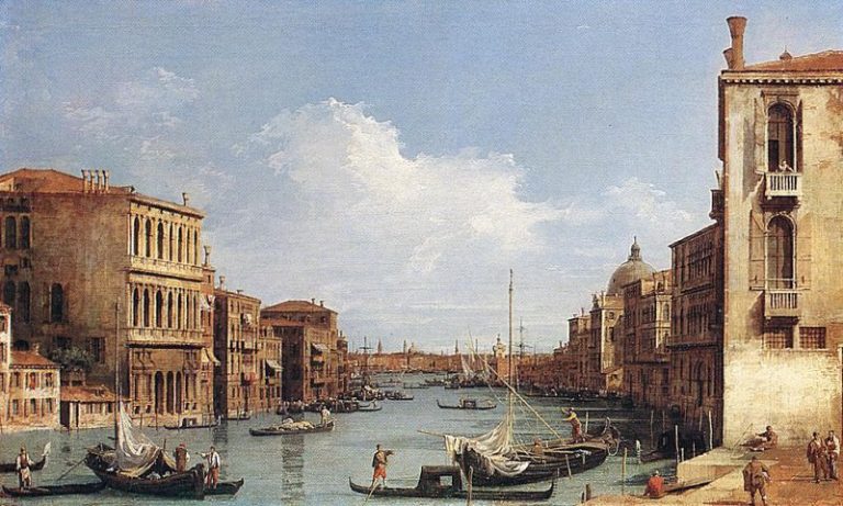 Большой Канал от площади Св. Вио до Бачино картина