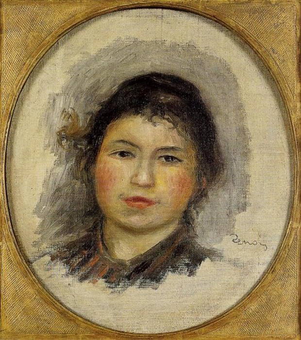 Голова молодой женщины картина