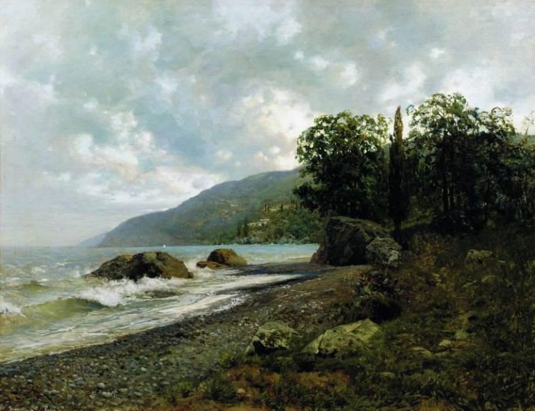 Крымский пейзаж. 1887 картина