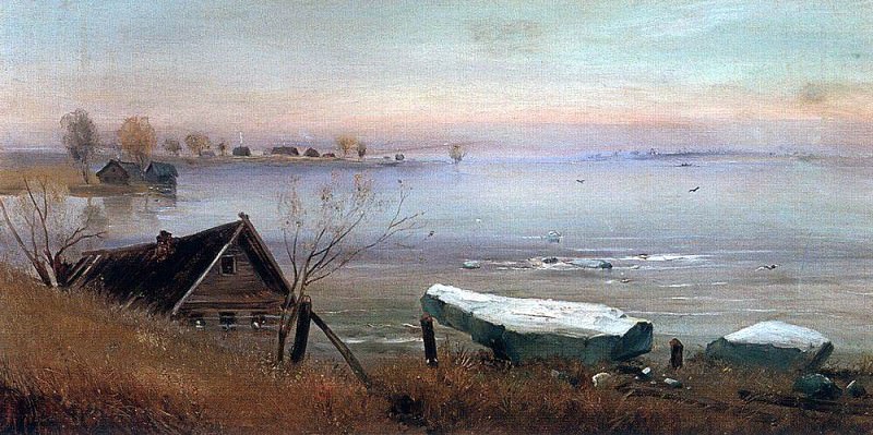 Весна. На большой реке. 1880-е картина
