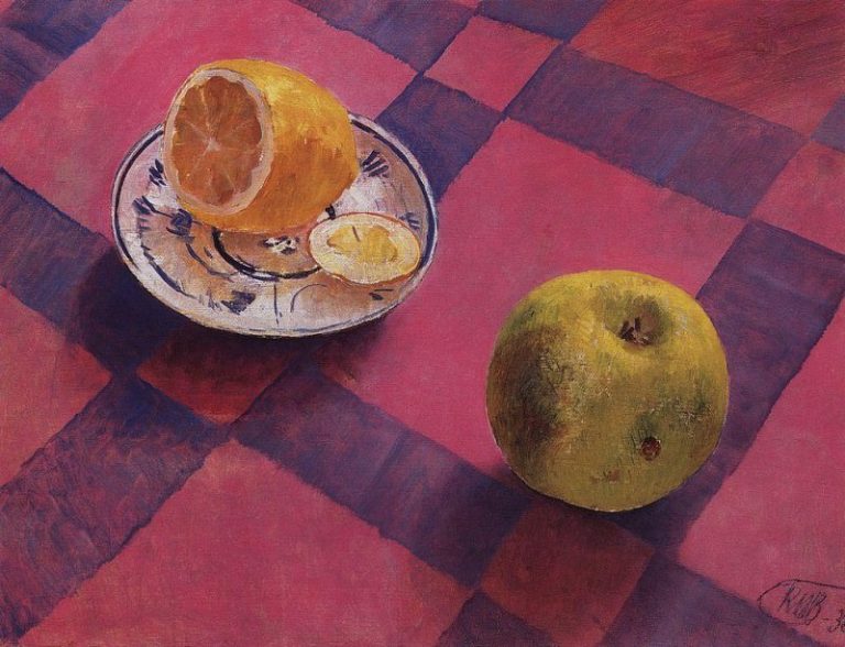 Яблоко и лимон. 1930 картина