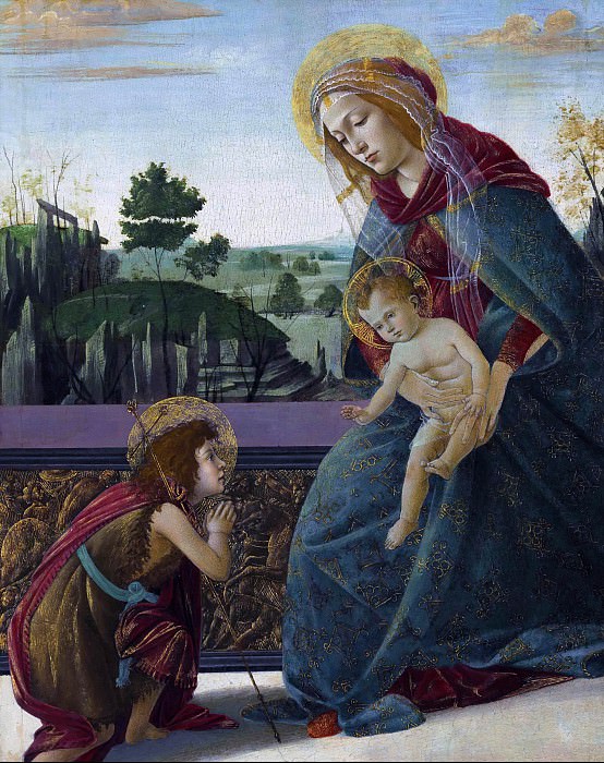 Мадонна Рокфеллера (Мадонна с Младенцем и юным Иоанном Крестителем) картина