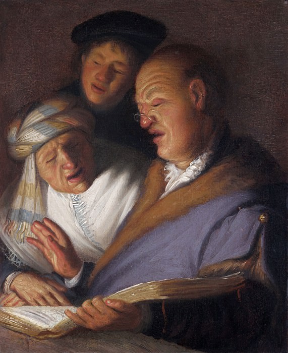 Три музыканта (Аллегория слуха) картина