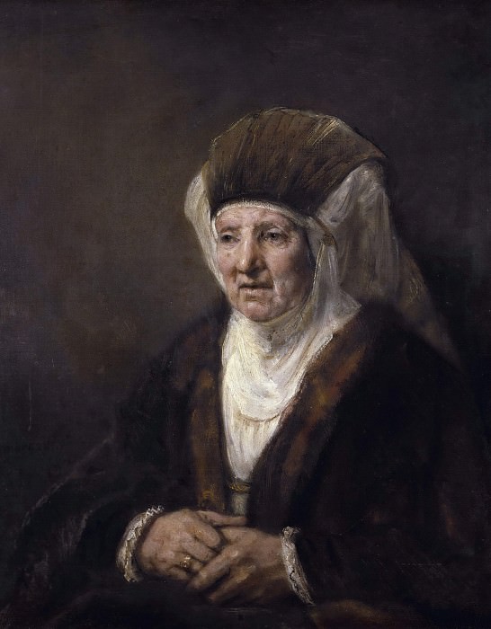 Портрет пожилой женщины картина