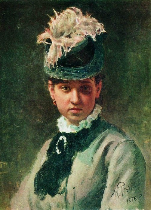 Портрет В. А. Репиной, жены художника картина
