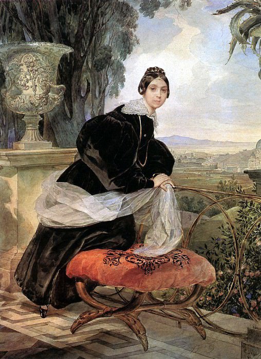 Портрет кн. Е. П. Салтыковой. 1833-1835 картина