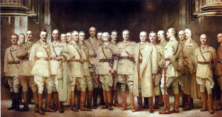 Генералы, участвовавшие в Первой мировой войне картина