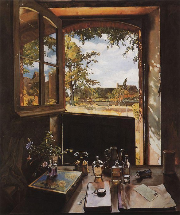 Окно – дверь – пейзаж (Открытая дверь в сад) картина