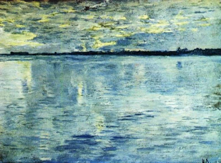 Озеро. Вечер. 1898-1899 картина