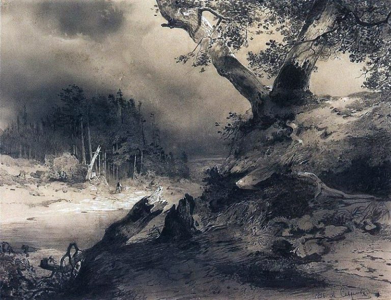 Гроза. 1856 картина