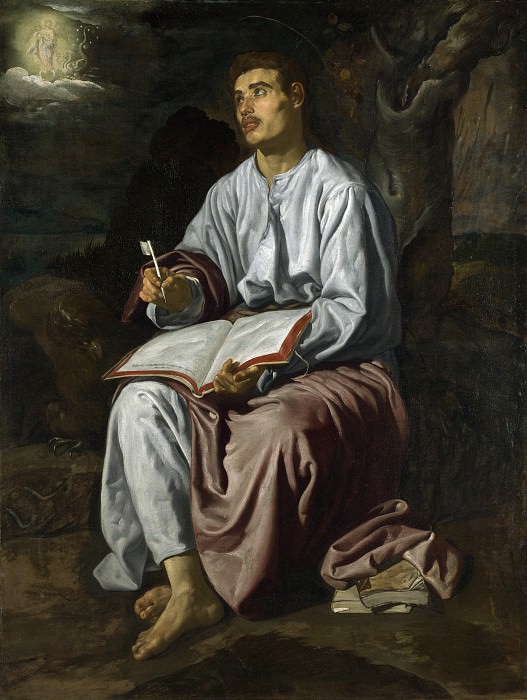 Святой Иоанн Евангелист на Патмосе картина