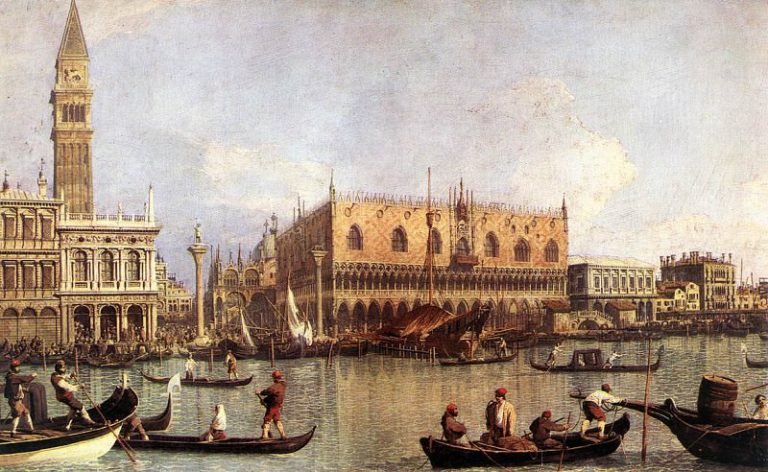 Палаццо Дукале и пьяцца ди Сан Марко картина