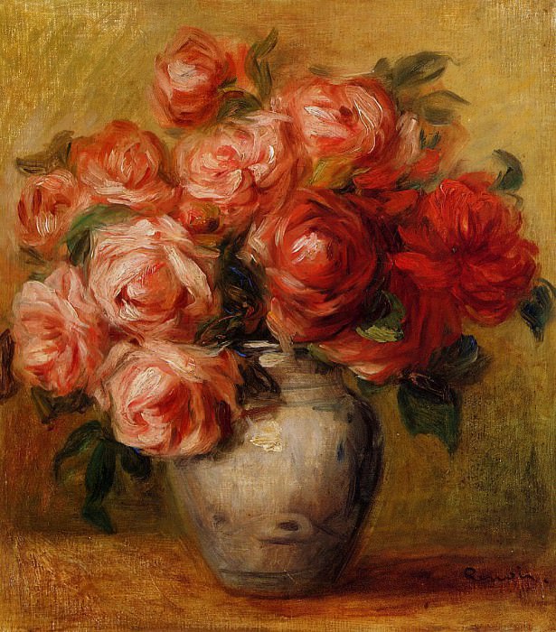 Натюрморт с розами картина
