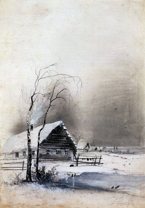 Ранней весной. 1880-1890-е картина