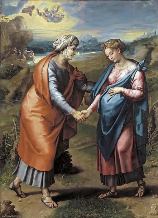 Встреча Марии и Елизаветы (и мастерская) картина