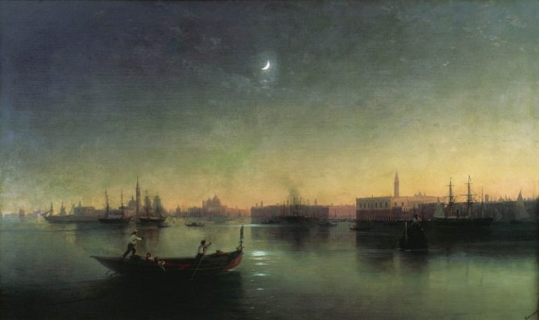 Венеция 1870-е 100х140 картина