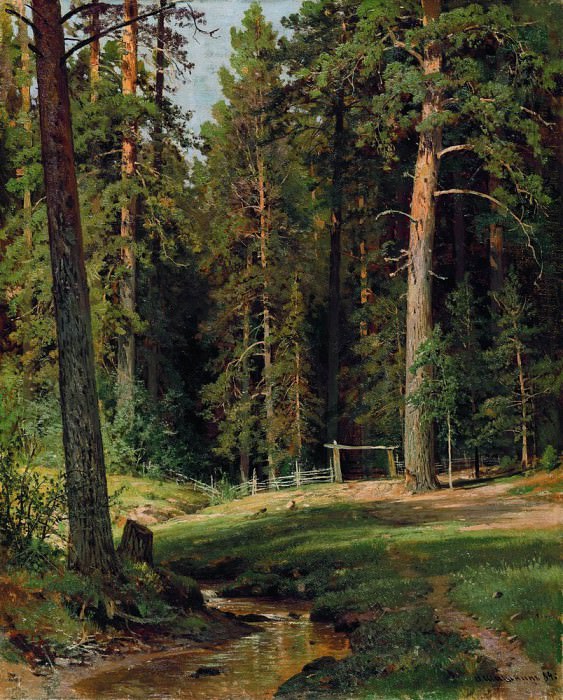 Опушка леса 1884 71х57 картина