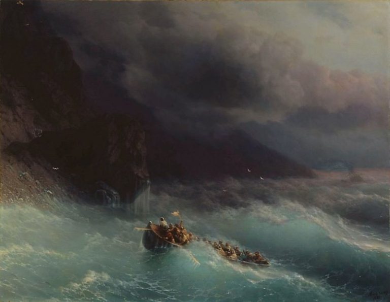 Буря на Чёрном море 1873 134х172 картина