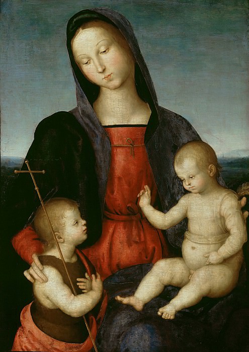 Мадонна с Младенцем, благословляющим маленького Иоанна Крестителя (Мадонна Диоталеви) картина
