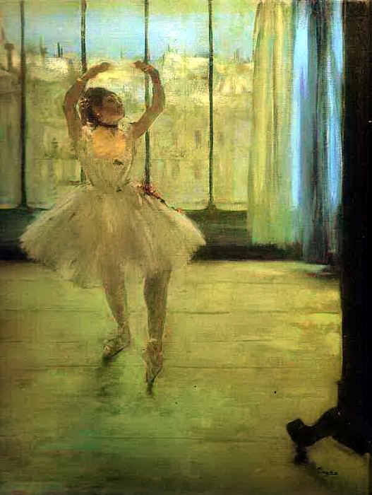 Танцовщица у фотографов картина