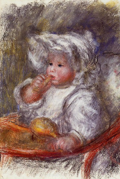 Жан Ренуар в кресле (также известный как «Ребенок с печеньем») картина