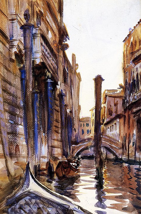 Боковой канал в Венеции картина