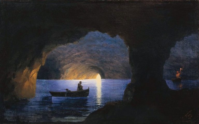 Лазоревый грот. Неаполь 1841 74х100 картина