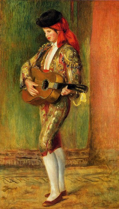 Молодой гитарист стоит – 1897 (Частная коллекция ()) картина