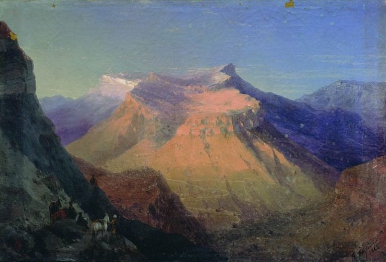 Вид Гуниба 1868 картина