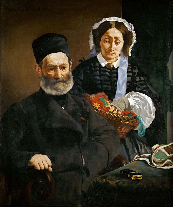 Портрет месье и мадам Мане картина