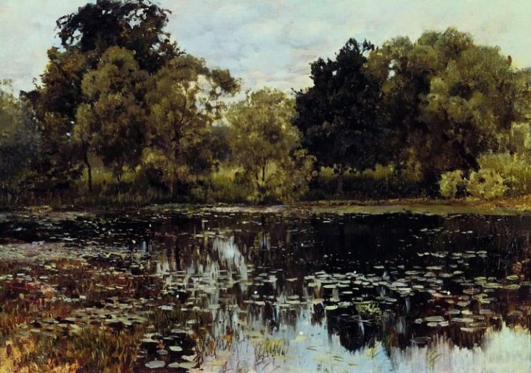 Заросший пруд2. 1887 картина