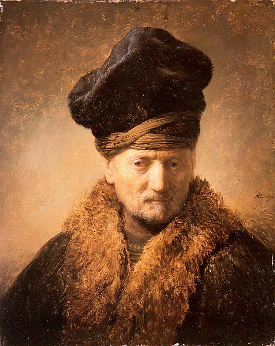 Портрет отца в шерстяном пальто картина