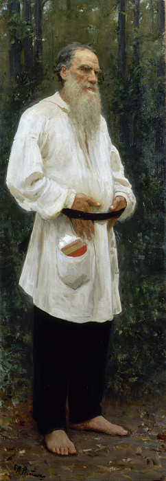 Лев Николаевич Толстой, босой картина
