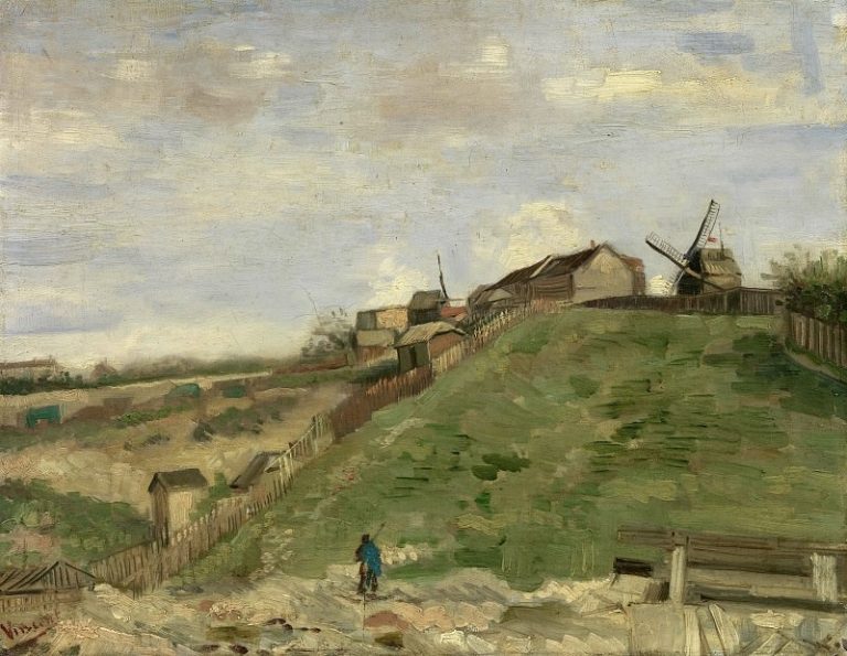 Холм Монмартр с каменным карьером картина
