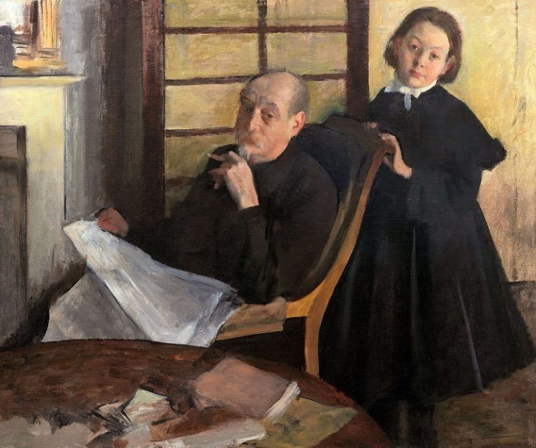Анри Дега и его племянница Люси Дега картина
