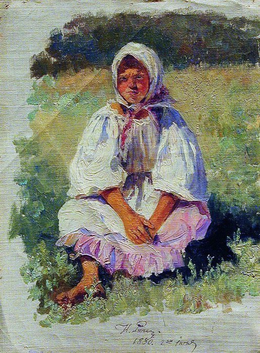 Крестьянская девочка картина