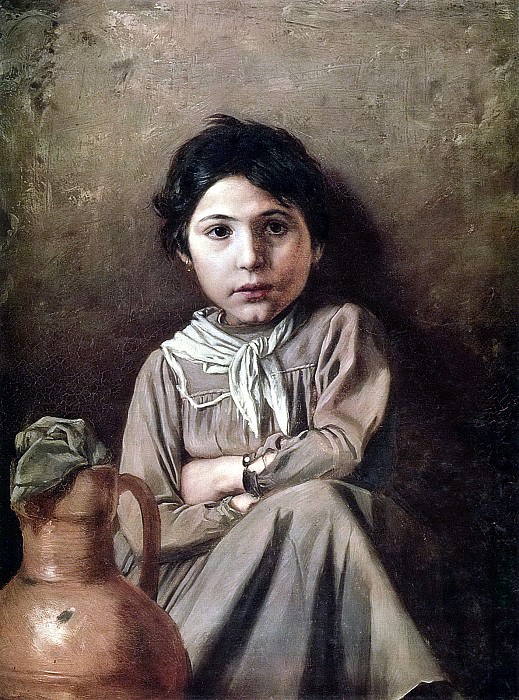 Девушка с кувшином. 1869 Х. , м. 72х53 ГРМ картина