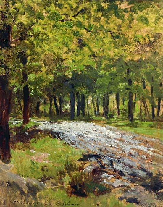 Дорога в лесу. 1880-е картина