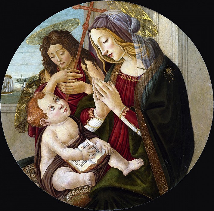 Мадонна с Младенцем и юным Иоанном Крестителем (мастерская) картина