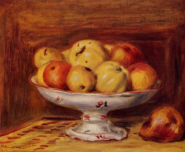 Натюрморт с яблоками и грушами картина
