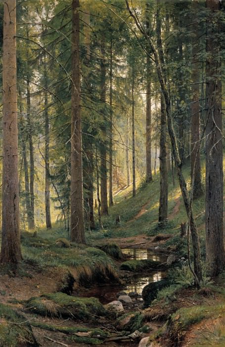 Ручей в лесу(На косогоре)1880 204х138 картина