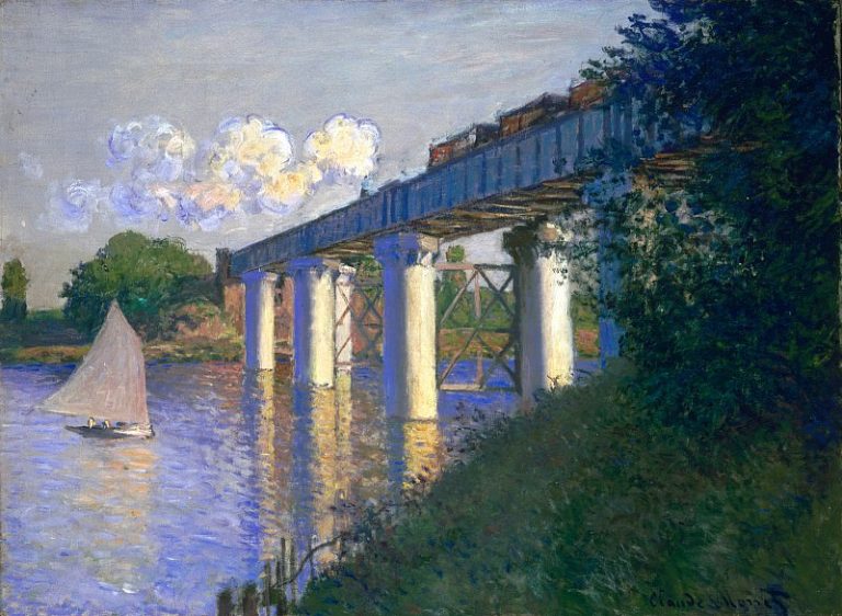 Железнодорожный мост в Аржантее картина