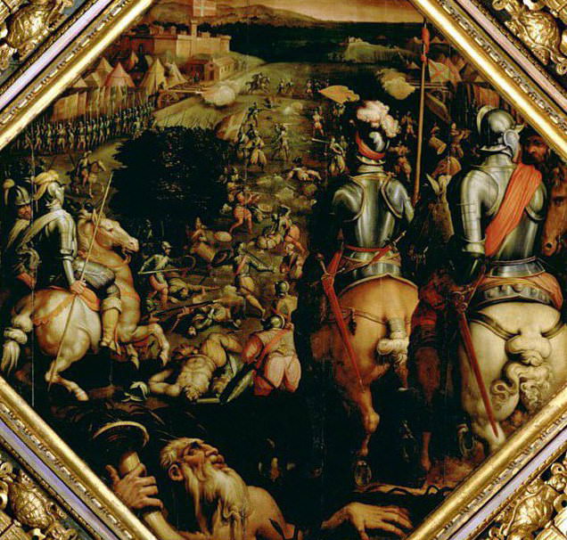 Битва за Марчиано в 1553 году картина