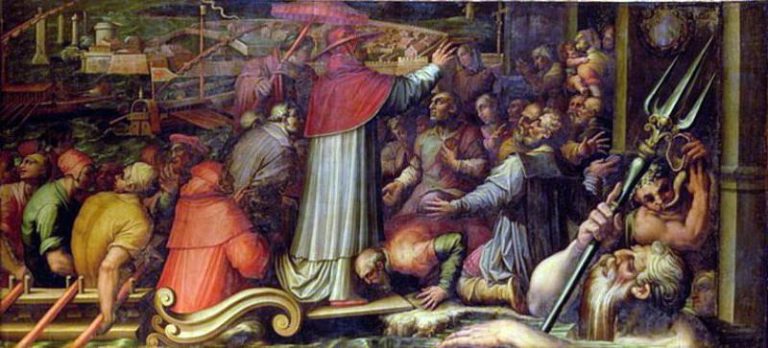 Папа Евгений IV прибывает в Ливорно картина