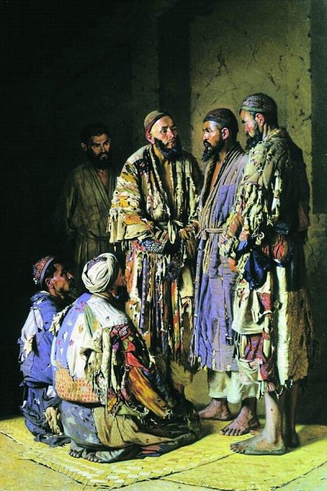 Политики в опиумной лавочке. Ташкент. 1870 картина