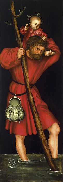 Лукас Кранах I – Святой Христофор картина