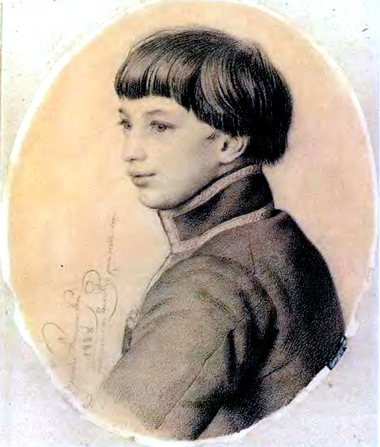 Портрет В. П. Орлова-Давыдова. 1828. Б. , ит. к. 21. 7х17. 5. ГТГ картина